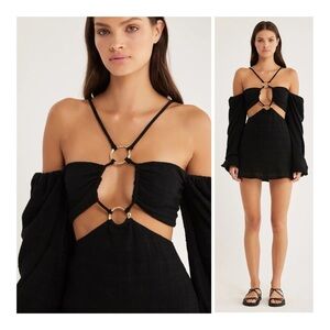 Rumer Amoura Little Black Dress Amoura Australian Boutique Mini Dress | XS